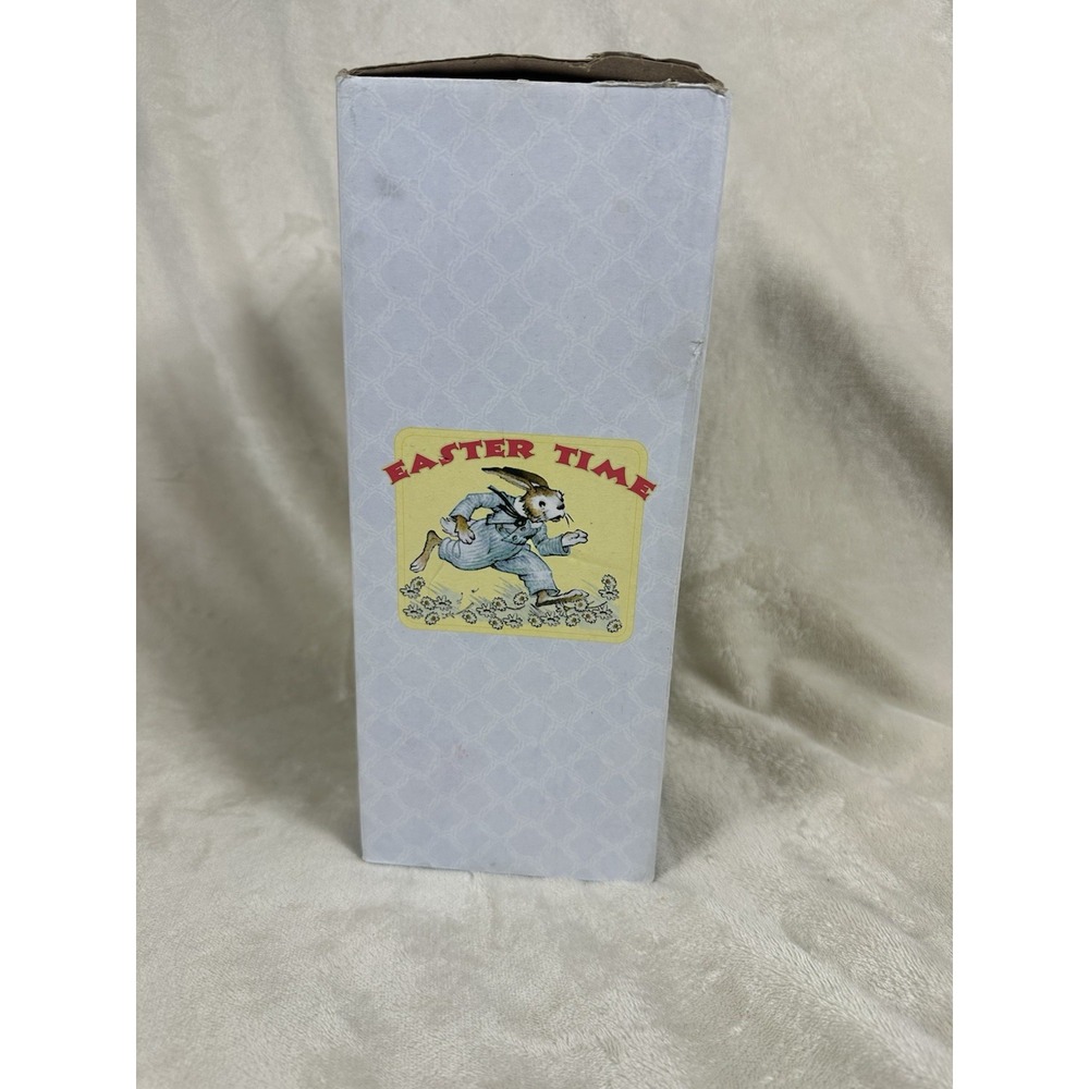 VTG Bethany Lowe Boy Rabbit Ears Easter Parade Music Box, Works. Original Box. - Picture 8 of 8